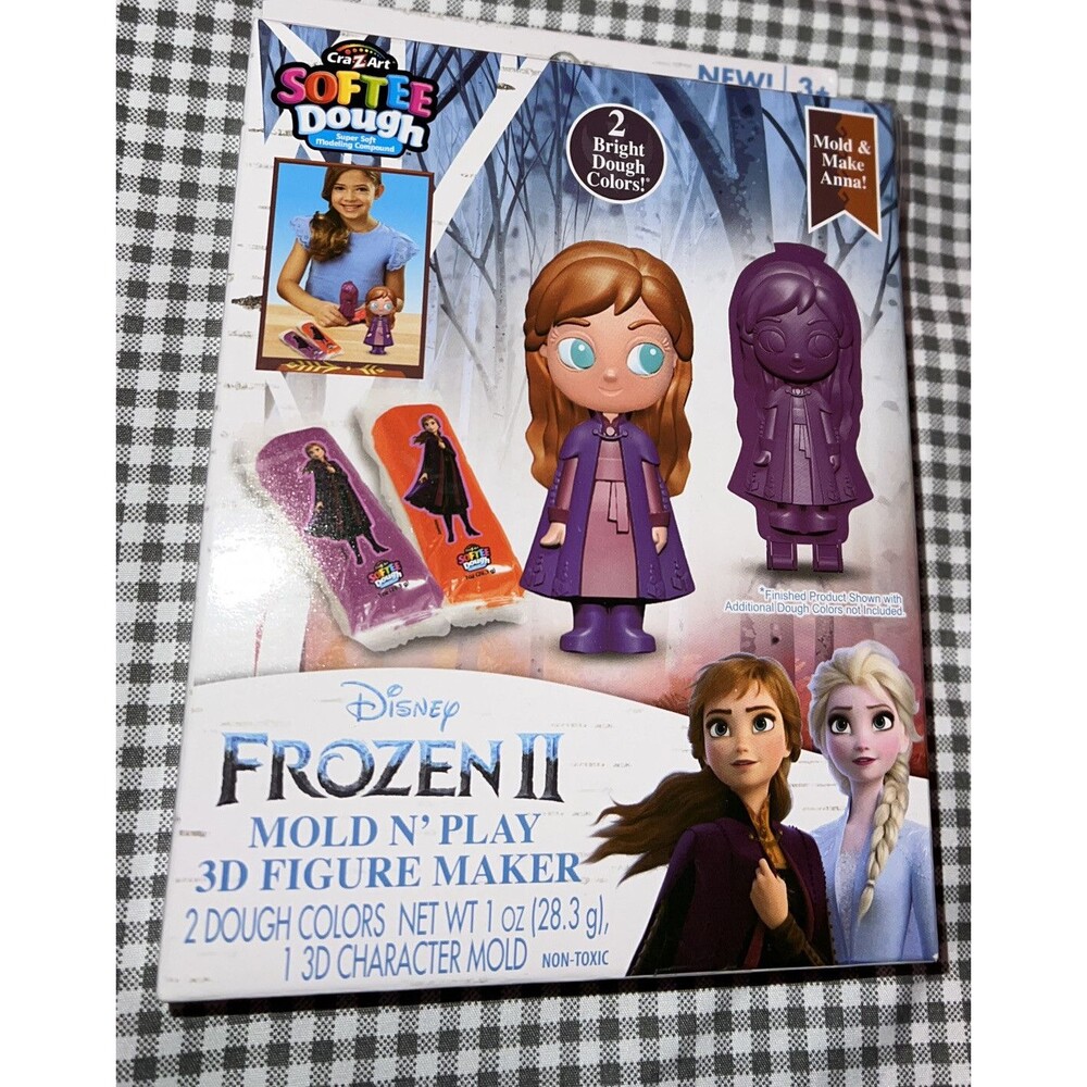 Frozen 2 “Anna” Disney Soft Dough Two Colors and One 3D Figure Maker Cra-Z-Art
